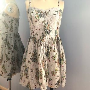 Hell Bunny, Extra Large, Floral Skeleton Dress
